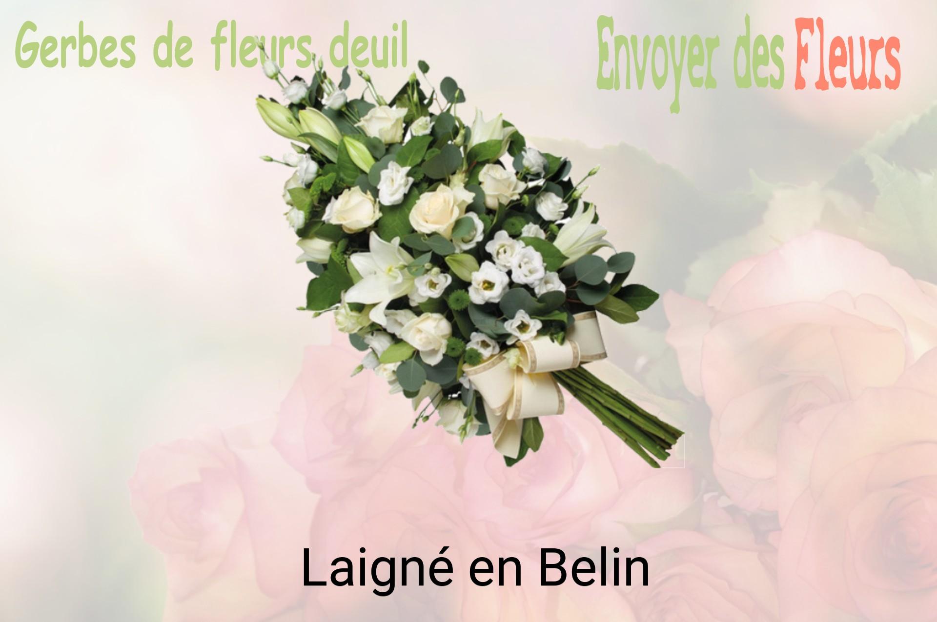 Gerbe de fleurs de deuil livrée à Laigné-en-Belin